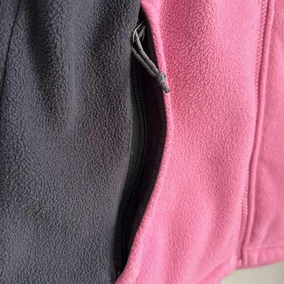 The North Face Women's Full Zip Fleece Jacket Pink&Grey Size M Authentic - Picture 9 of 12